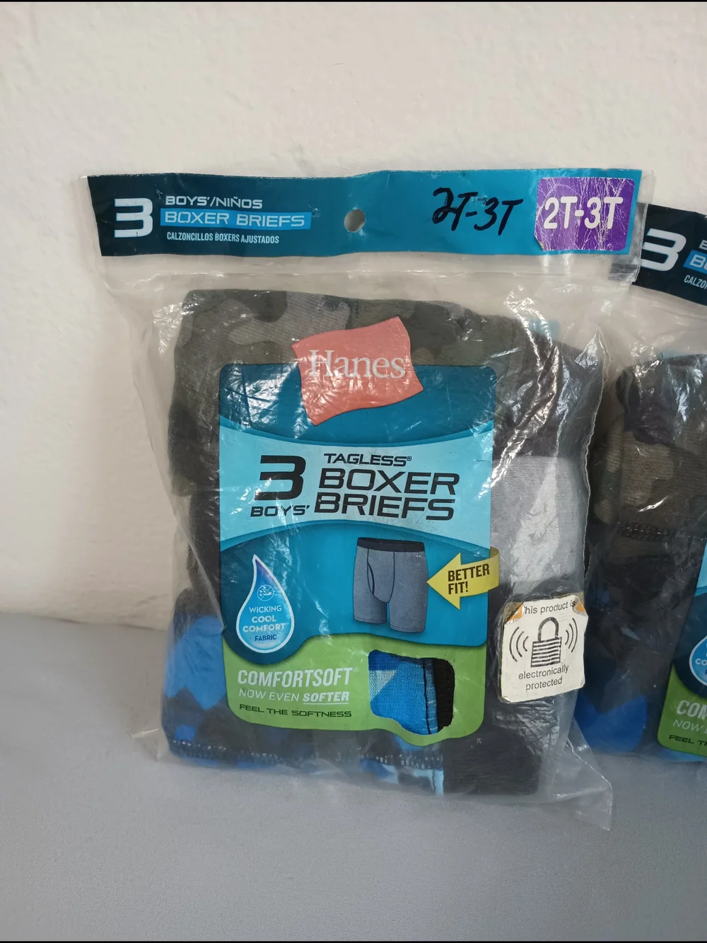 Hanes boys tagless